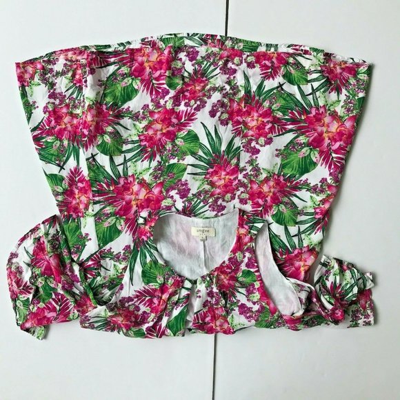 Umgee Cold Shoulder Dress Small Floral Keyhole - Picture 5 of 14